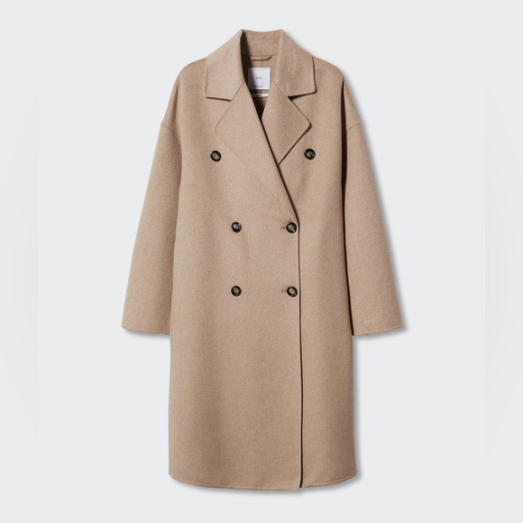 MANGO oversized wool coat - large - Picture 6 of 7